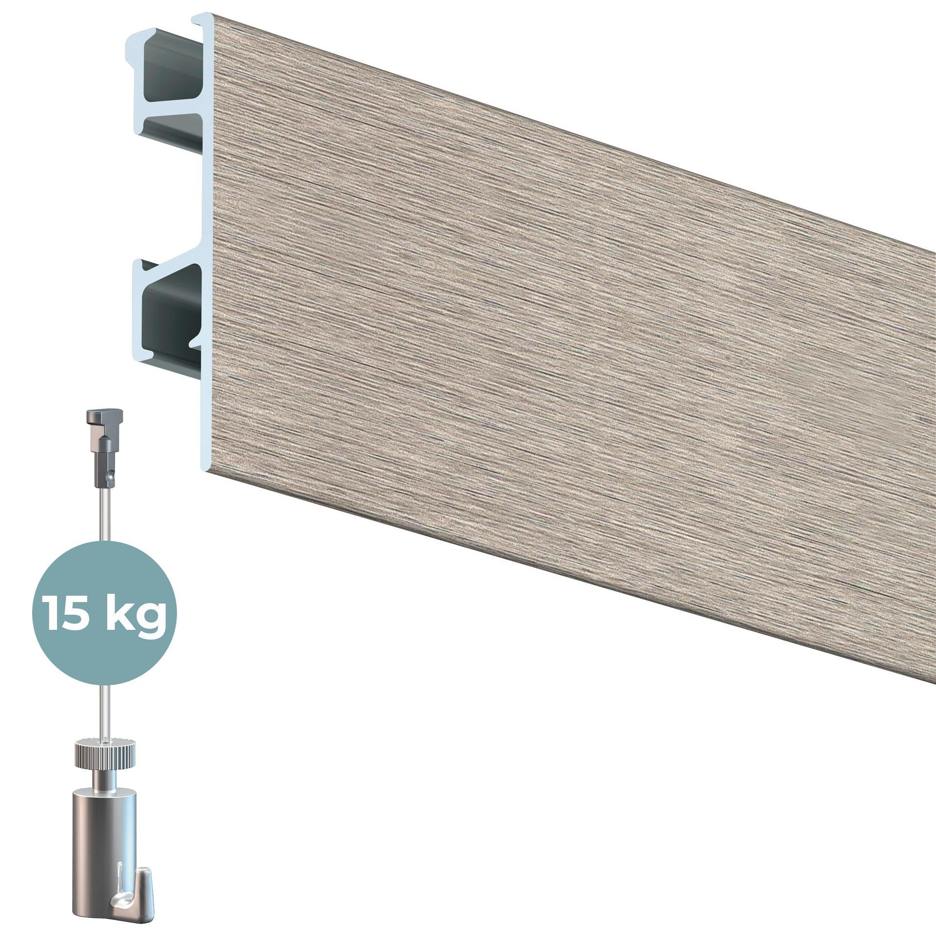 Click Rail Pro 200 cm - Oppheng av tyngre kunstverk alt-i-ett sett - Bildeopphengssystem
