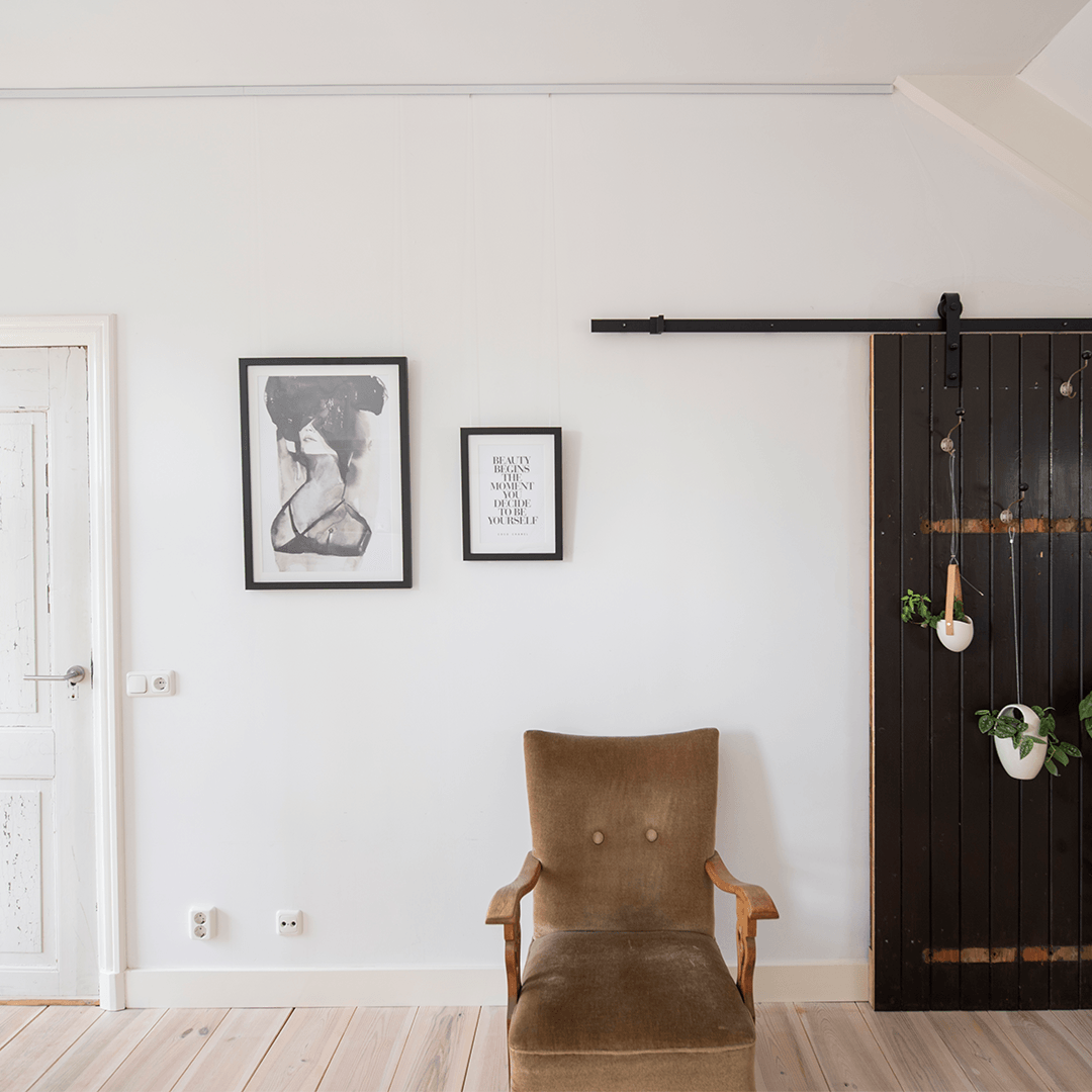 Click Rail 200 cm - En diskré opphengsskinne: mestselgende produkt alt-i-ett sett - Bildeopphengssystem