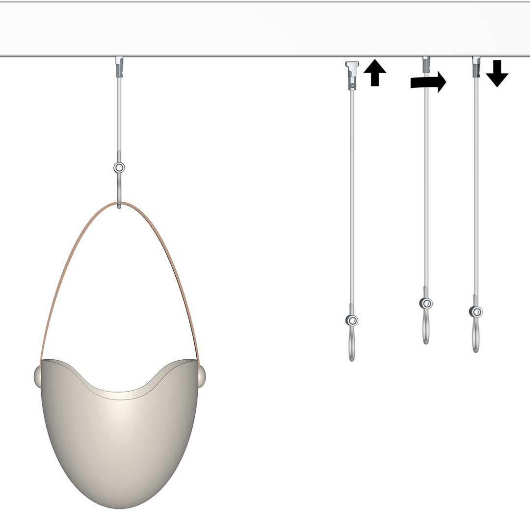 Artiteq Opphengssett nylon 2 mm + Loop Maker