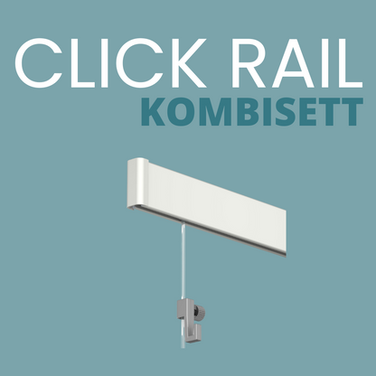 Artiteq Click Rail 2 mtr kombisett