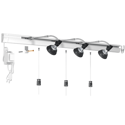 Artiteq Combi Rail Pro Light - Opphengssystem kombinert med belysning - Bildeopphengssystem